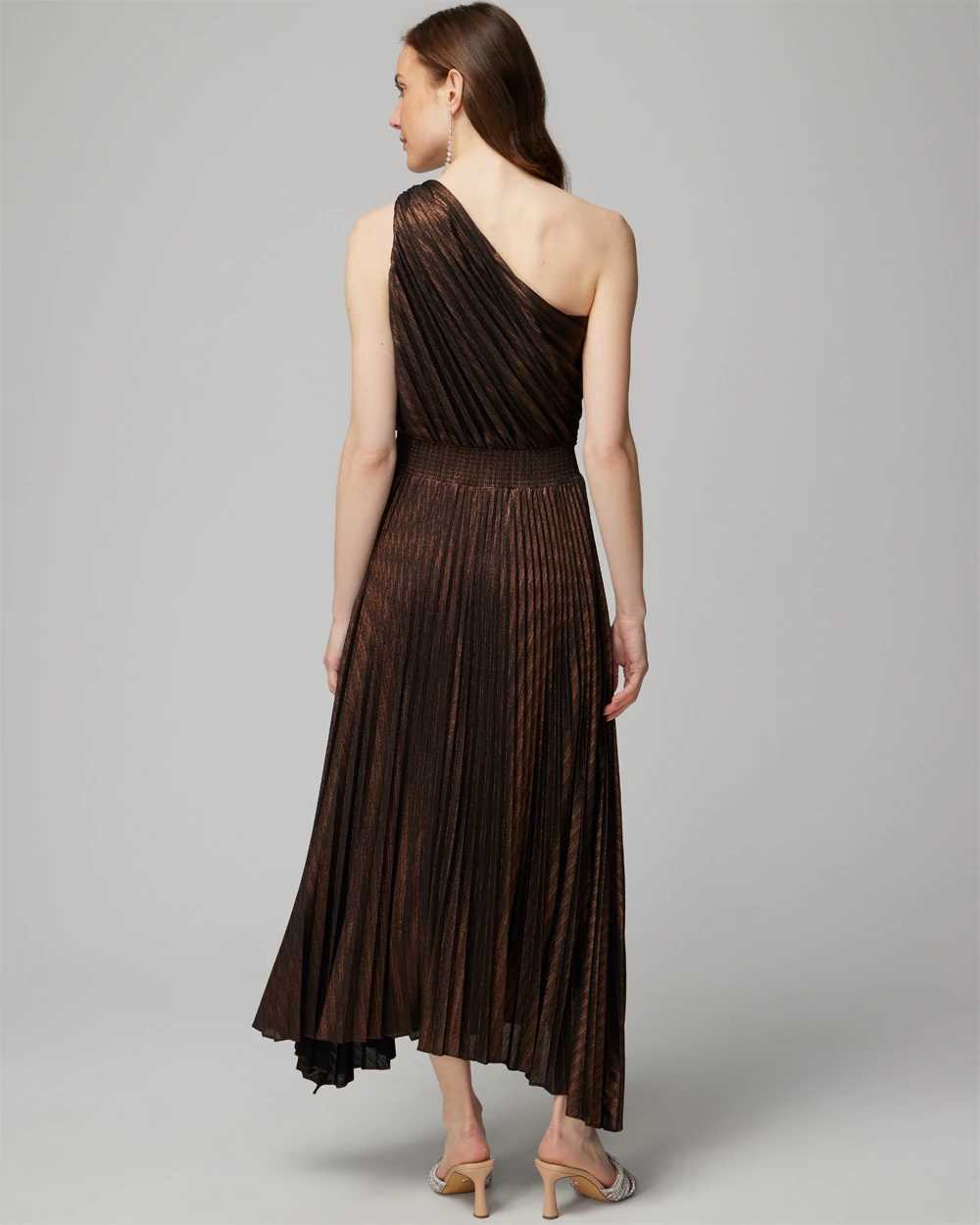 White house black market one shoulder dress sale